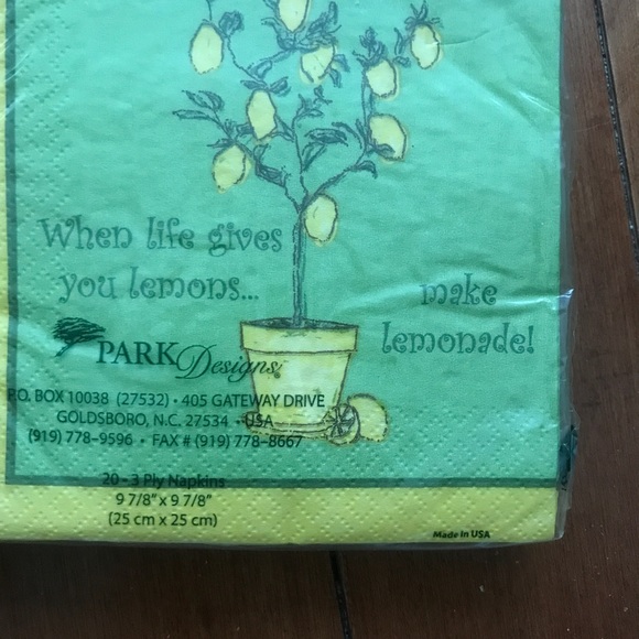 Lemon napkins 20 new - Picture 2 of 2